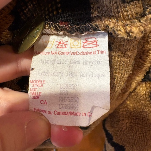 Vintage County Clothing Co Cheyenne Collection Fleece Jacket Southwestern Small - Picture 5 of 5